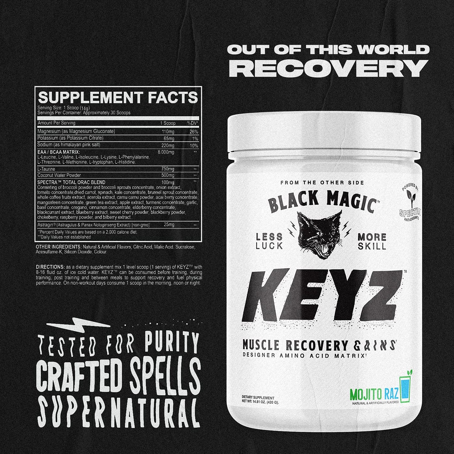 Black Magic Keyz Amino Acid Matrix Powder 14.82 oz