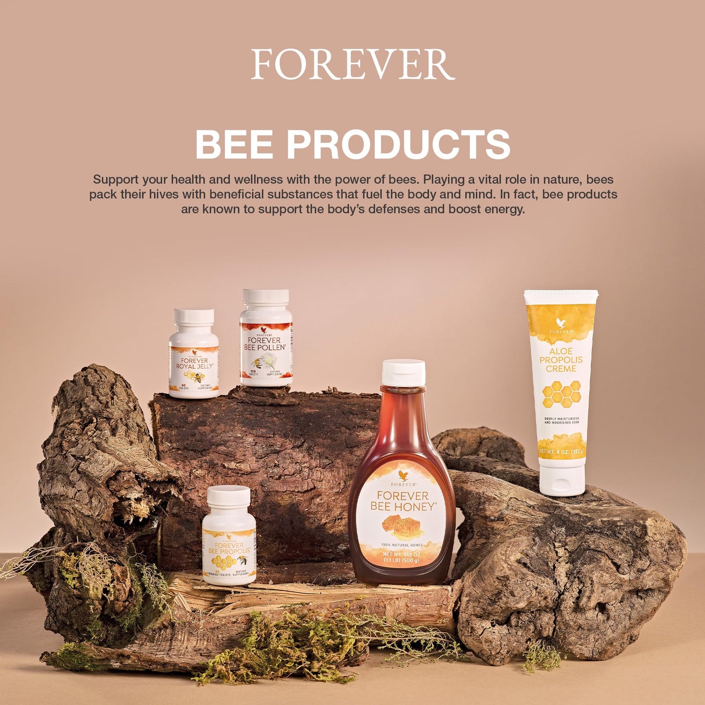 Forever Living Products Bee Pollen Tablets, 100 Count (Pack of 2)