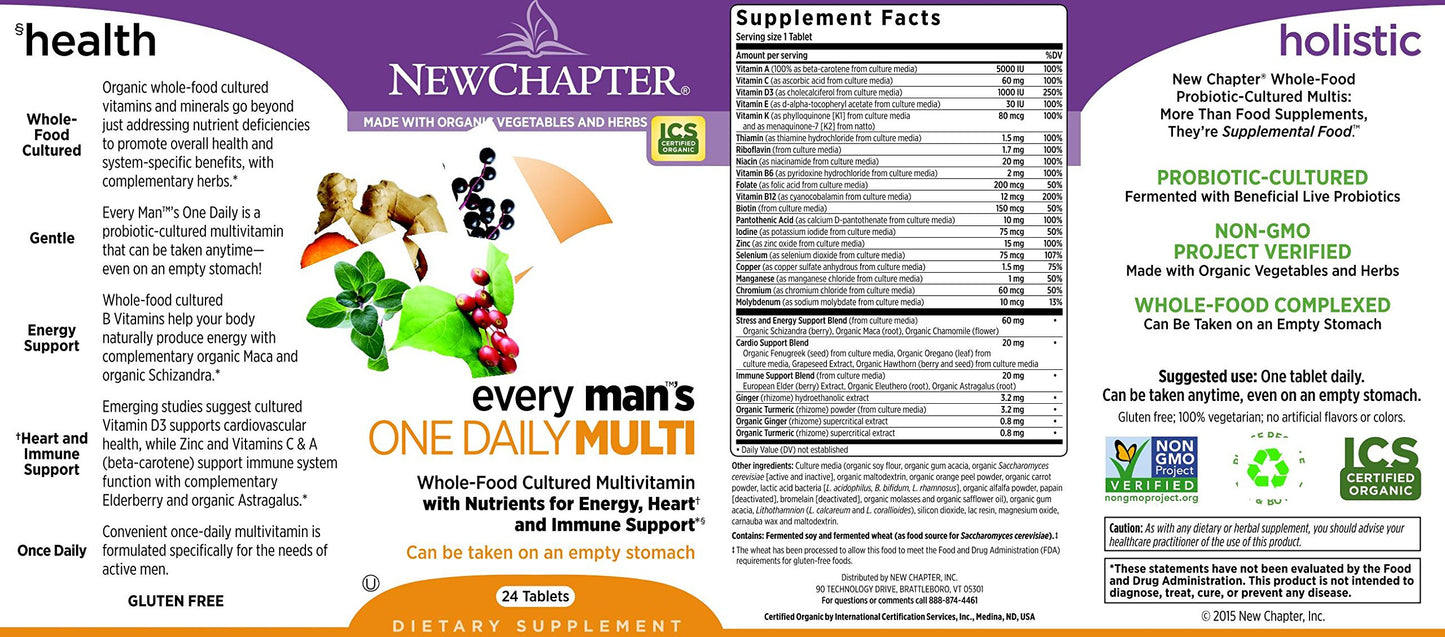 New Chapter Every Man's One Daily Tablet, 24 Count