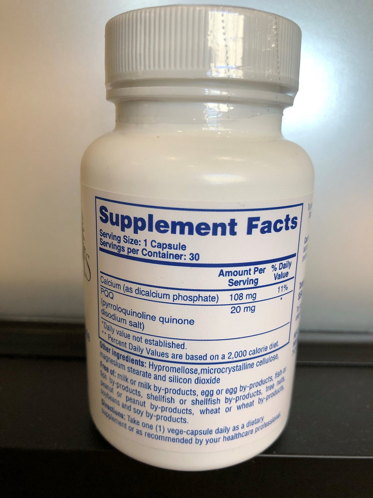 Natural Creations PQQ 20mg (Pyrroloquinoline Quinone) Capsule, 30 Count