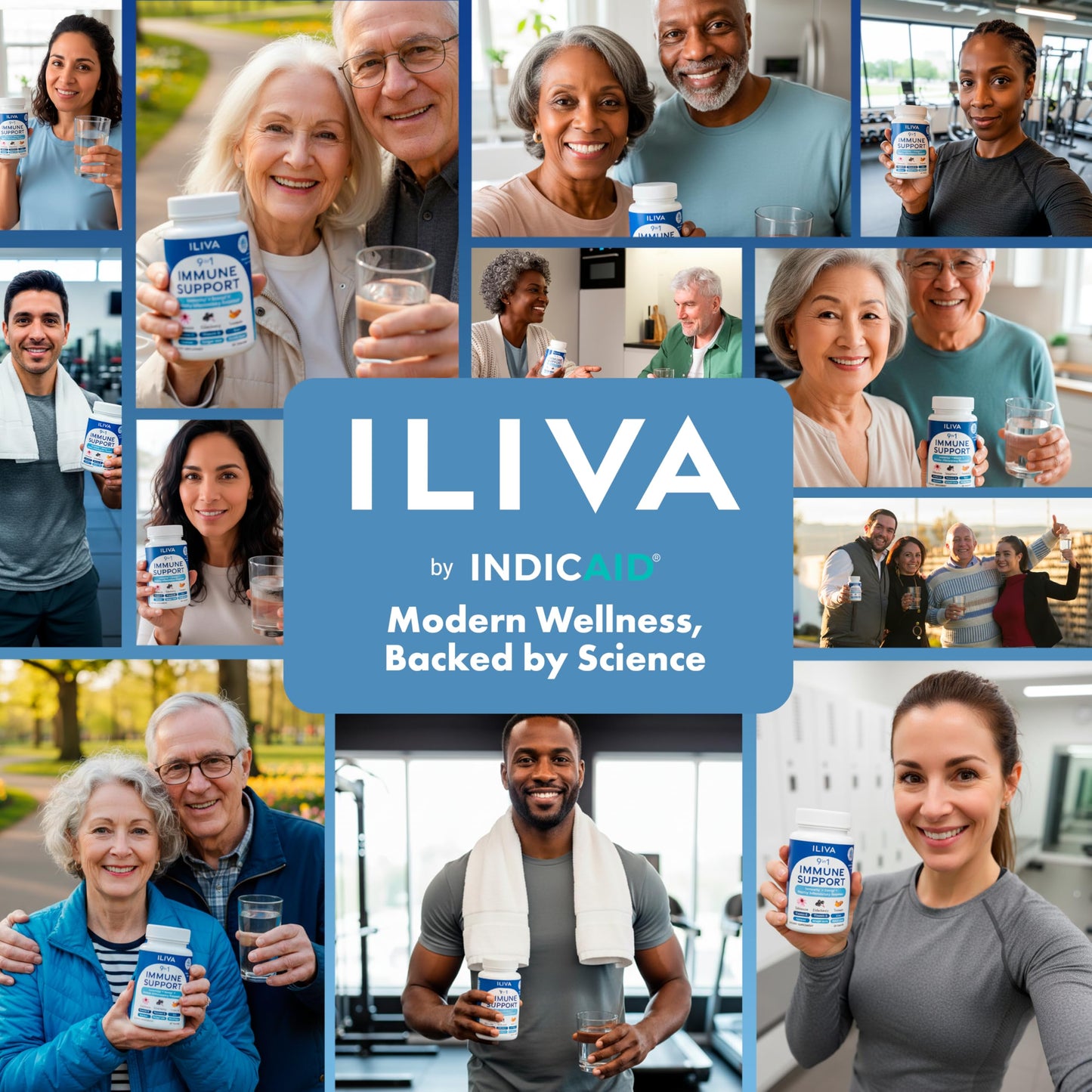 ILIVA 9-in-1 Immune Support Supplement Tablet, 60 Tablets