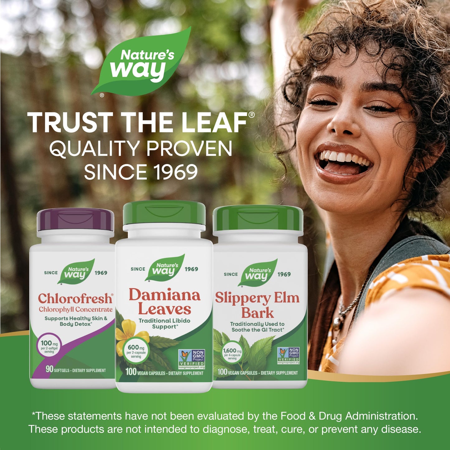 Nature's Way Damiana Leaves Capsule, 100 Capsules