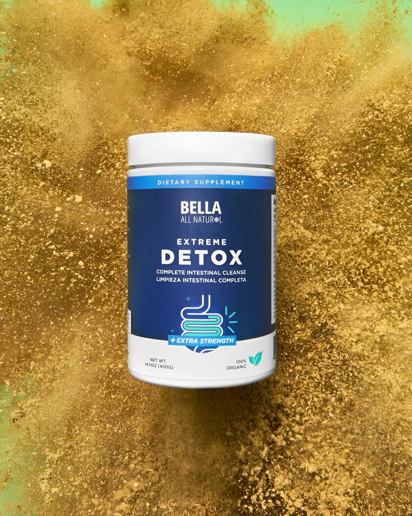 Bella All Natural Extreme Detox Powder Unflavored 14.1 Ounce