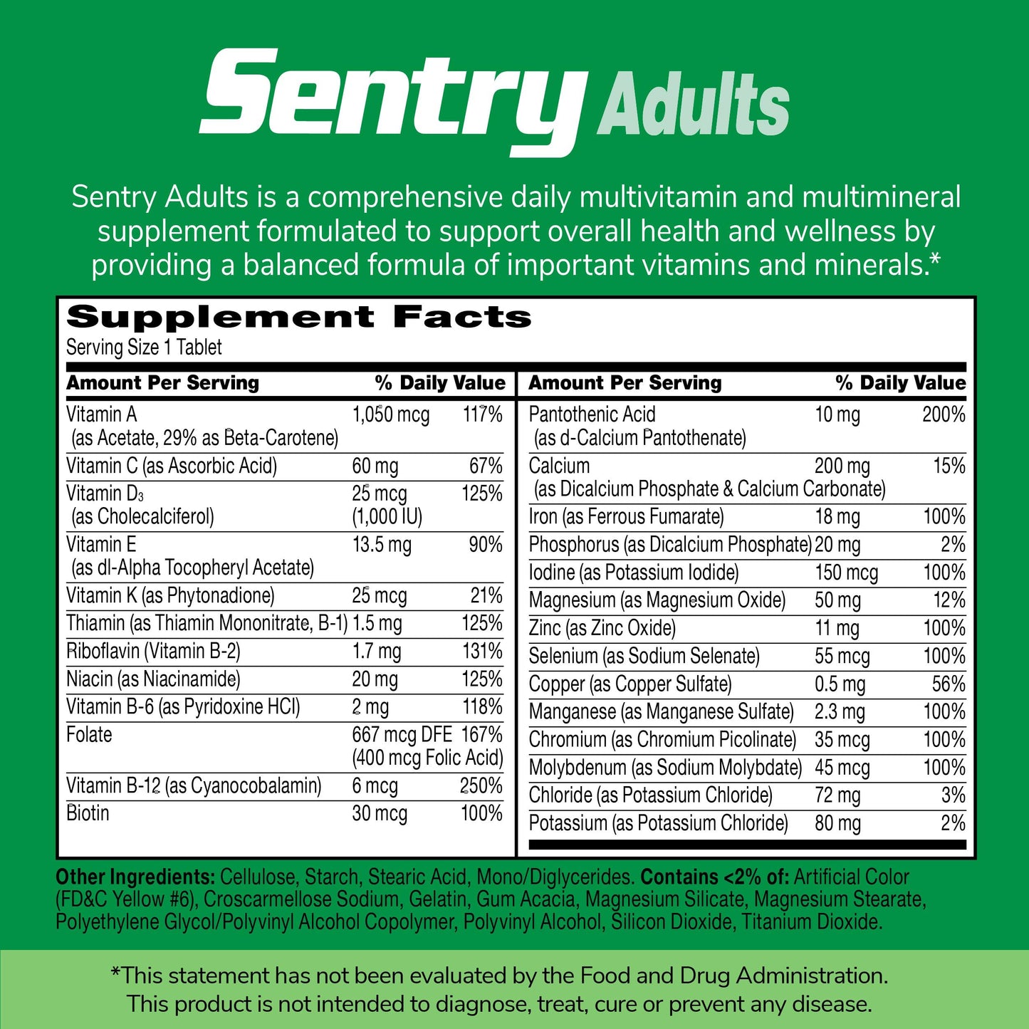 21st Century Sentry Tablets, 130 Tablets