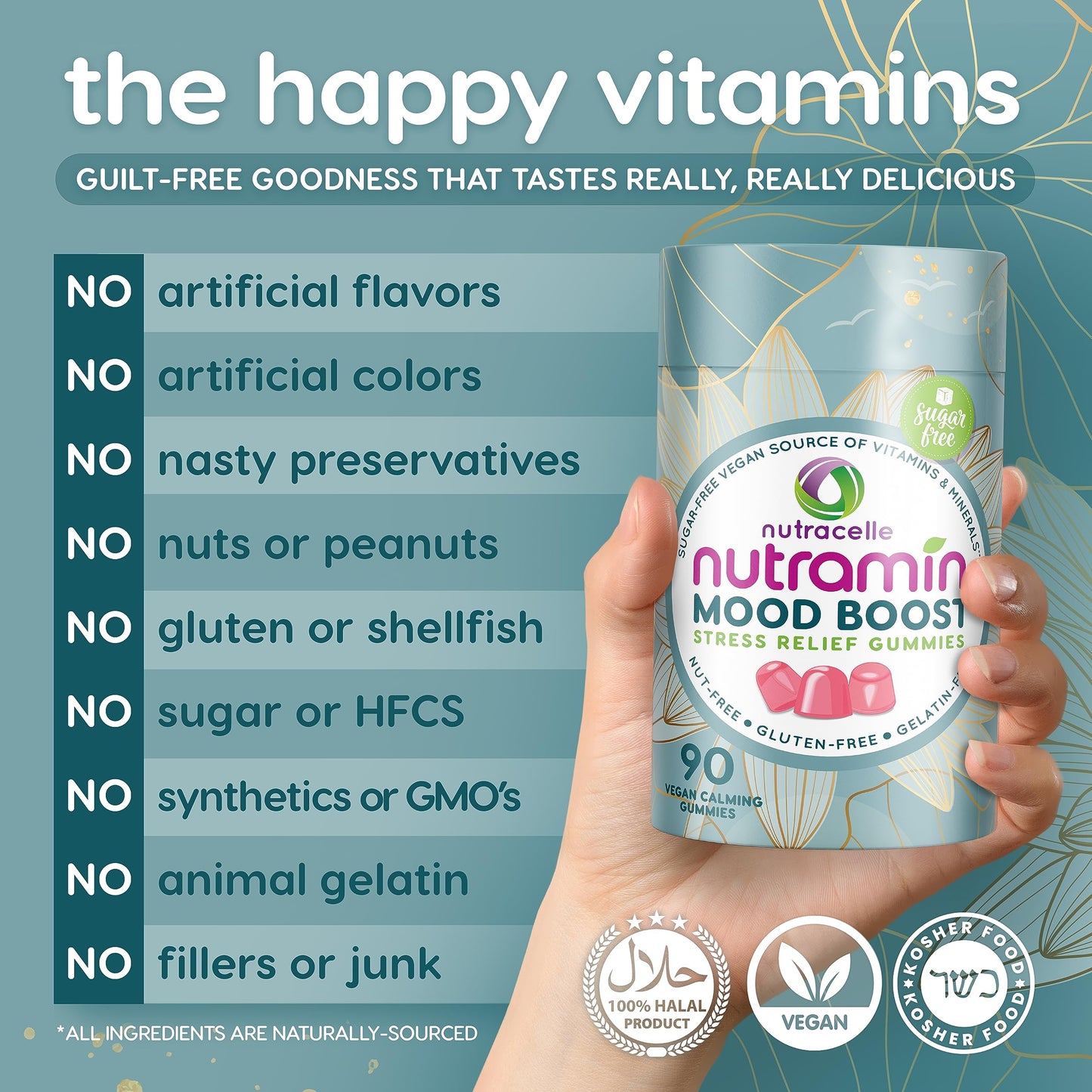 Nutracelle Mood Boost Multivitamin Gummy 90 Count