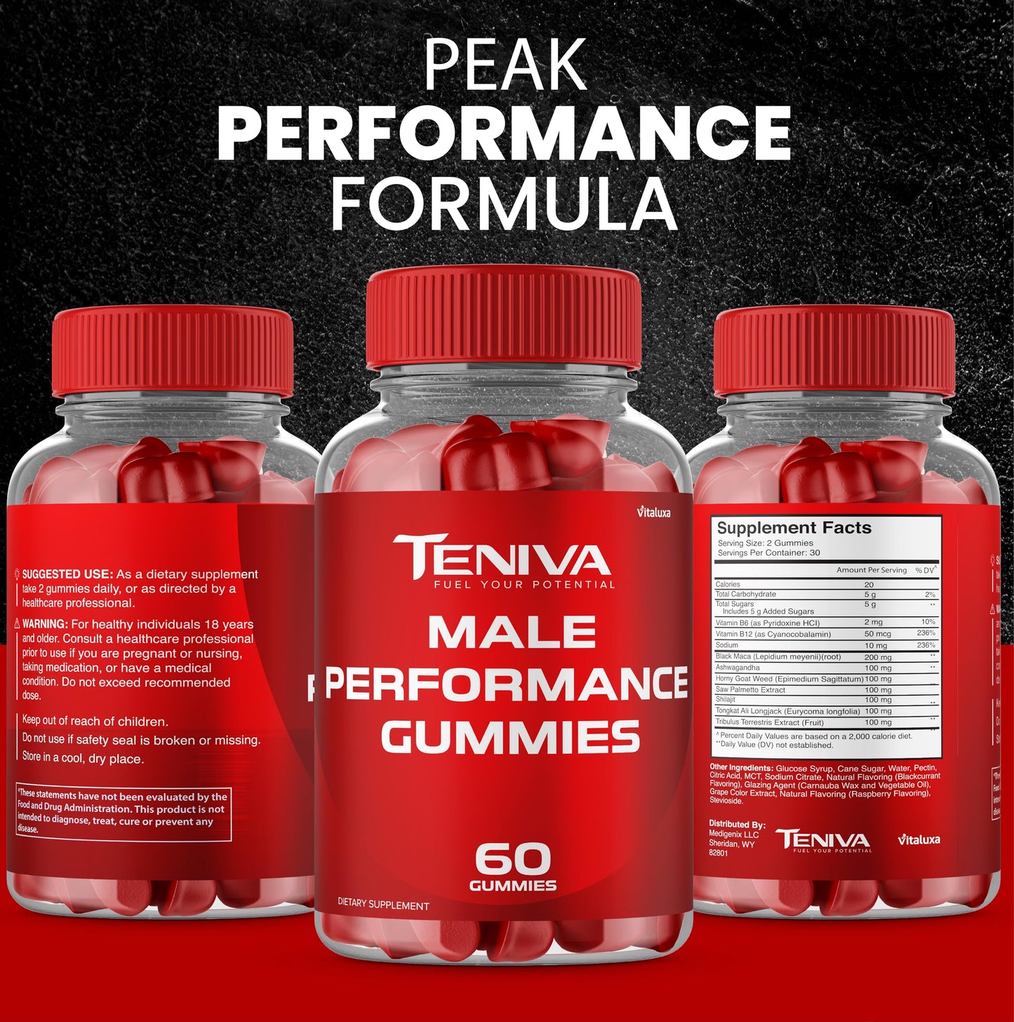 Vitaluxa Teniva Gummies 120 Gummies