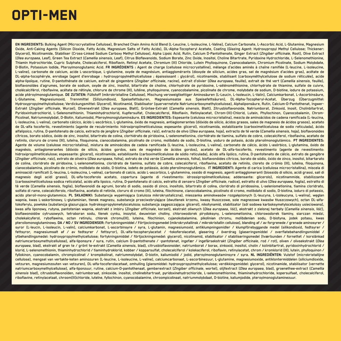 Optimum Nutrition Opti-Men Multivitamin Tablets 90 Tablets