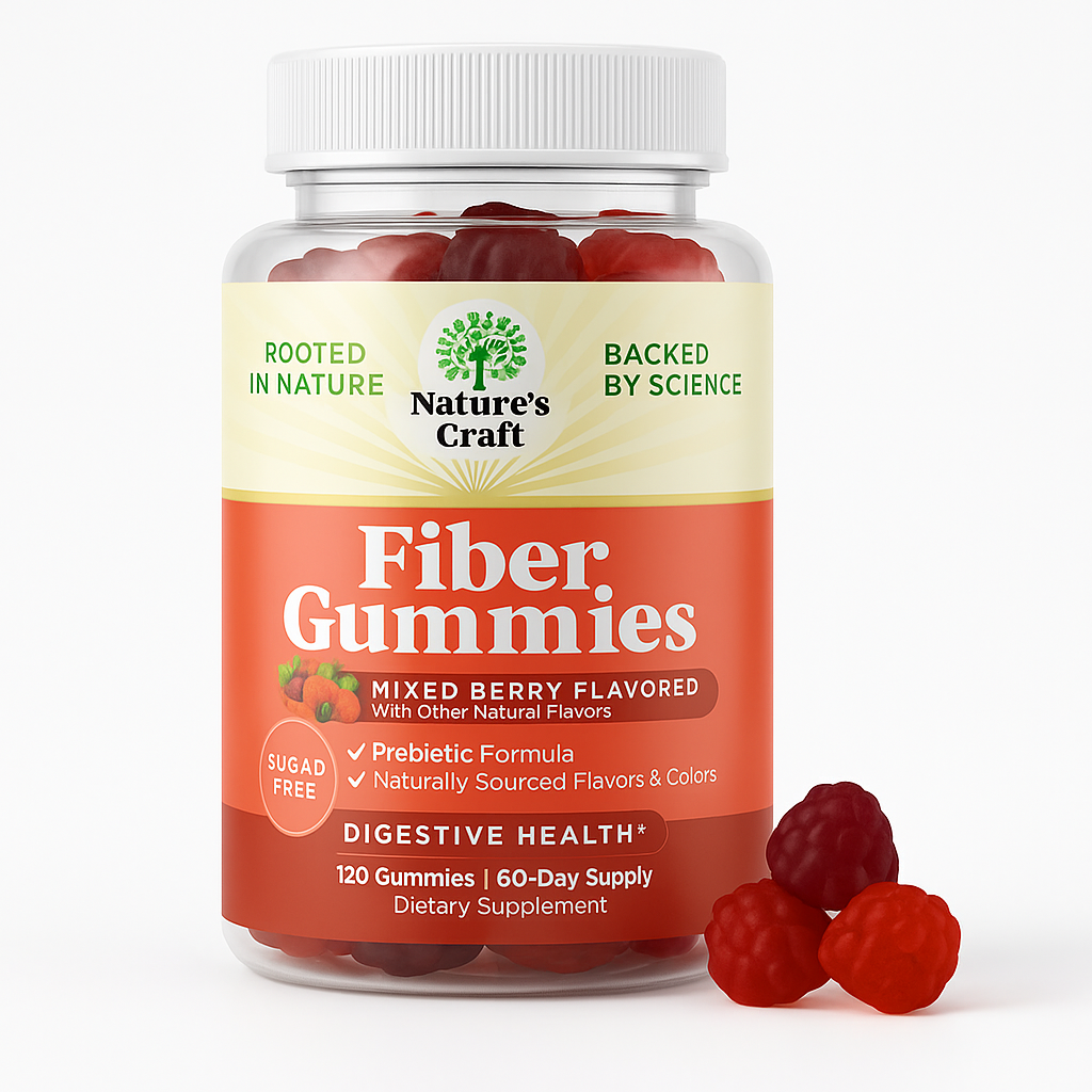 Nature's Craft Fiber Gummies, 120 Count
