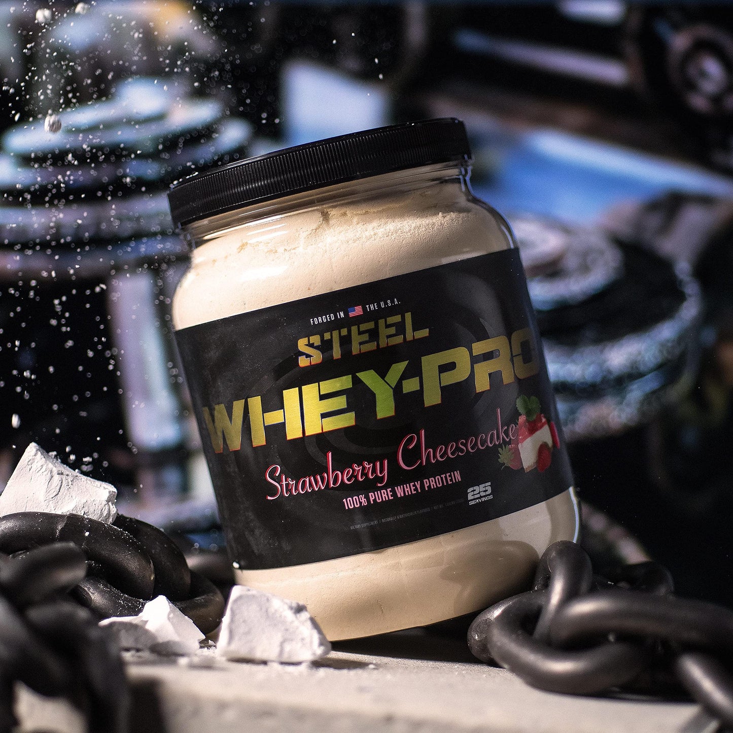 Steel Supplements Whey-Pro Whey Protein Powder, 1.65 lbs