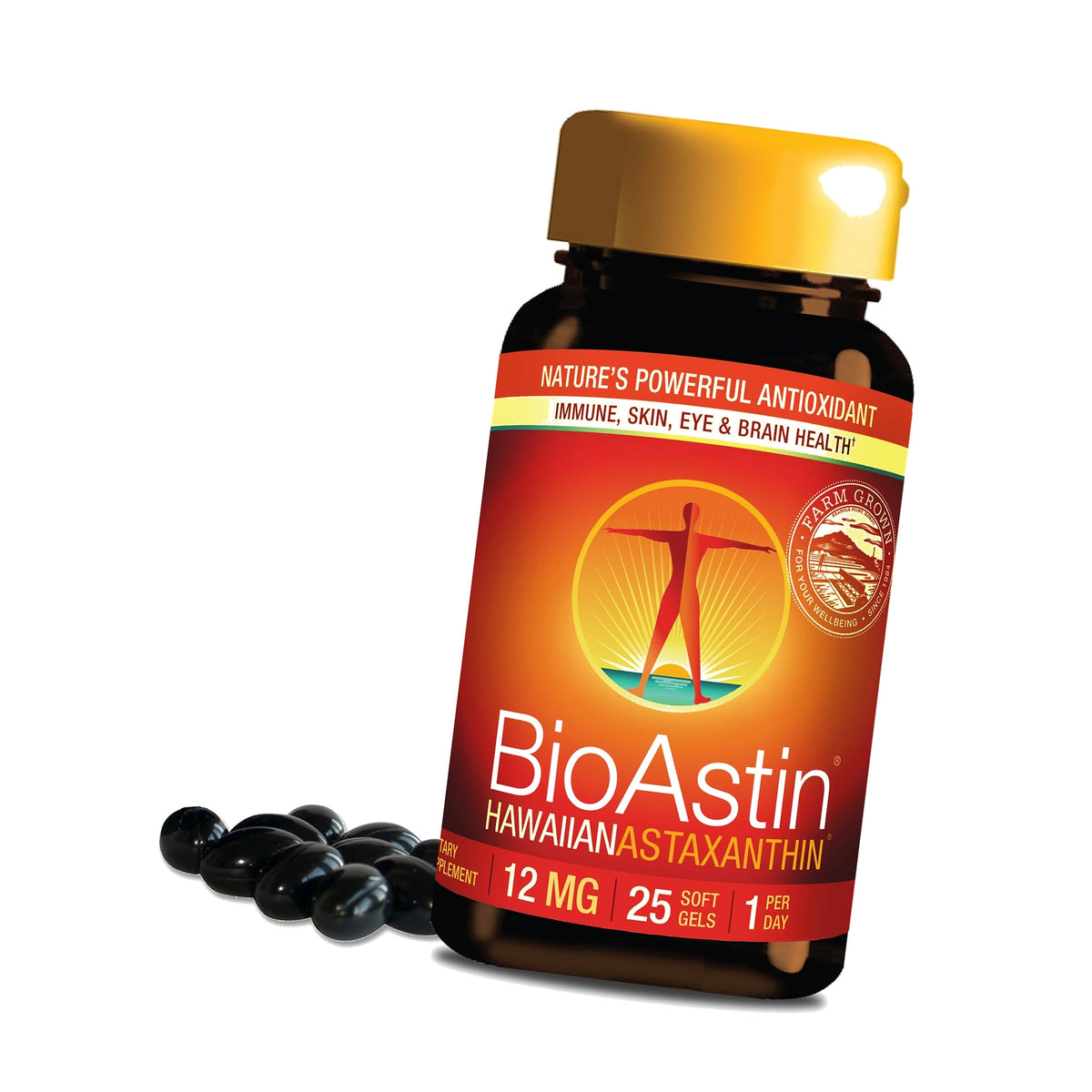 Nutrex Hawaii BioAstin Hawaiian Astaxanthin High Potency, 12mg, 25 Softgels
