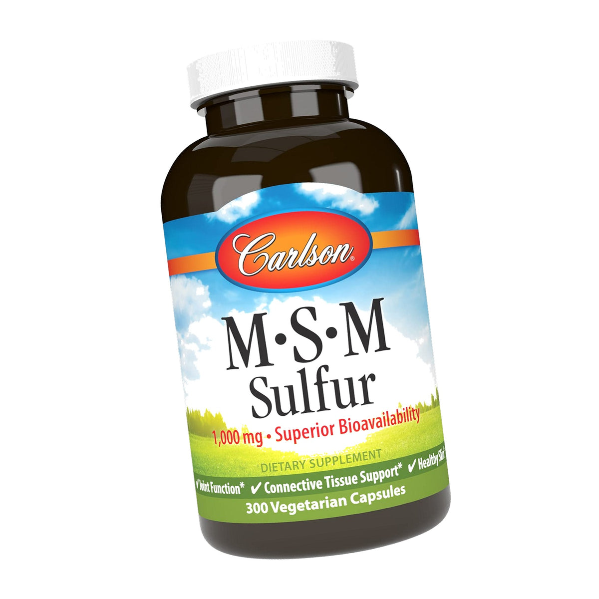 Carlson M-S-M Sulfur, 1000 mg, Joint Function, 300 Vegetarian Capsules