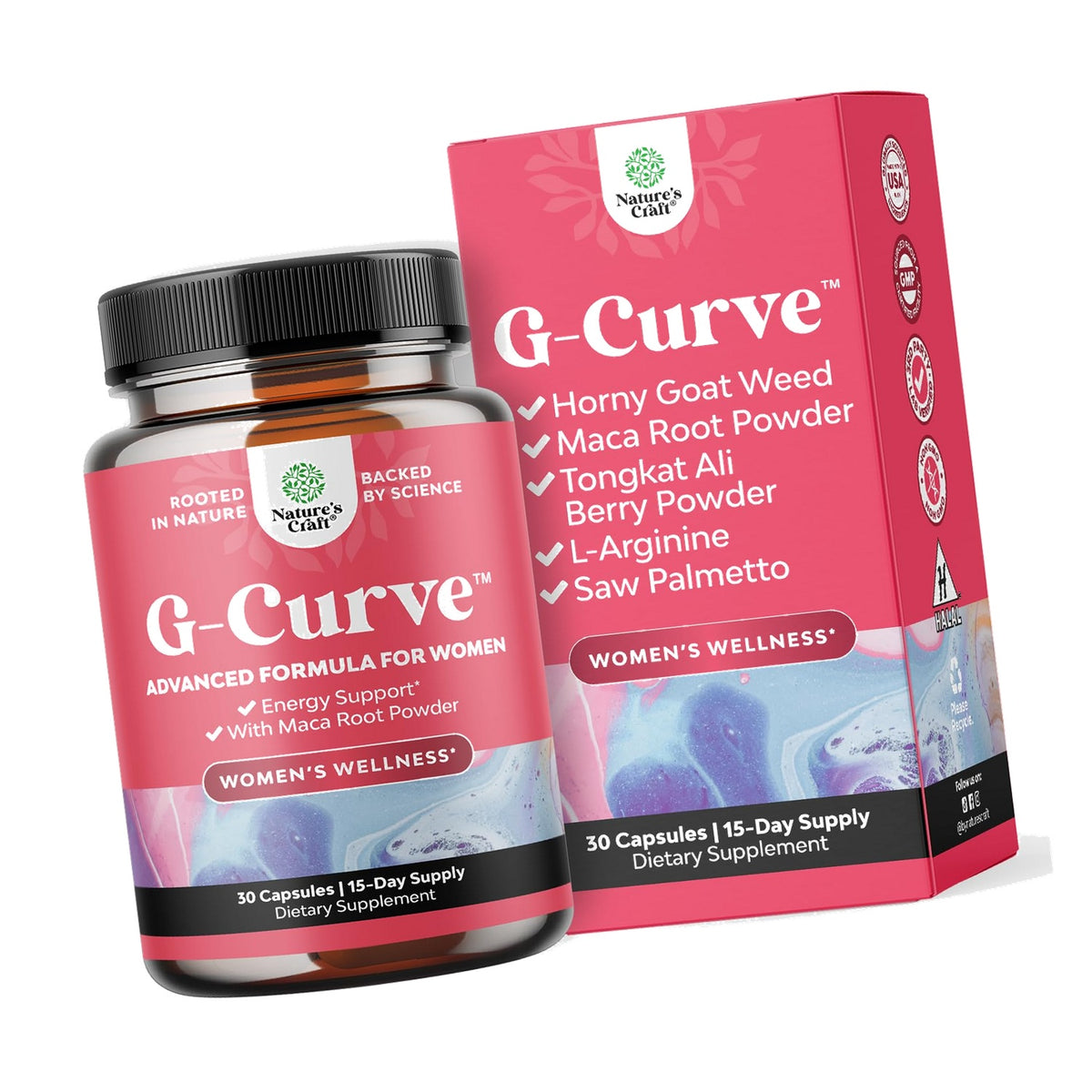 G-Curve with Maca Root - Weight Gainer for Women Pills - 30 Count