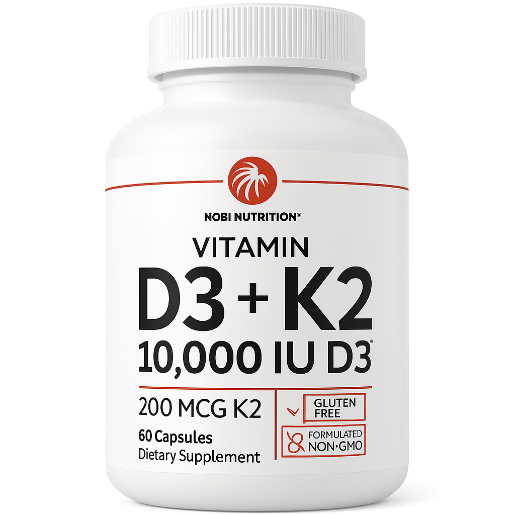 Nobi Nutrition Vitamin D3 K2 Capsule 60 Count