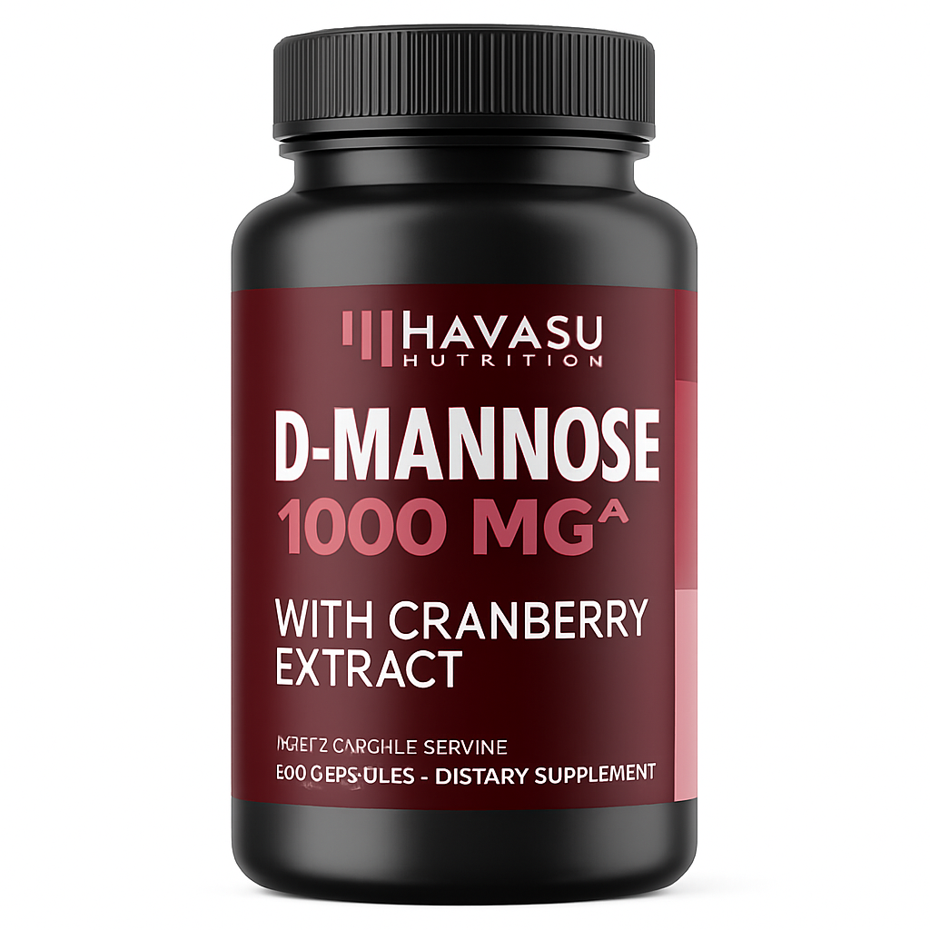 Havasu Nutrition D Mannose with Cranberry Capsules, 120 Count