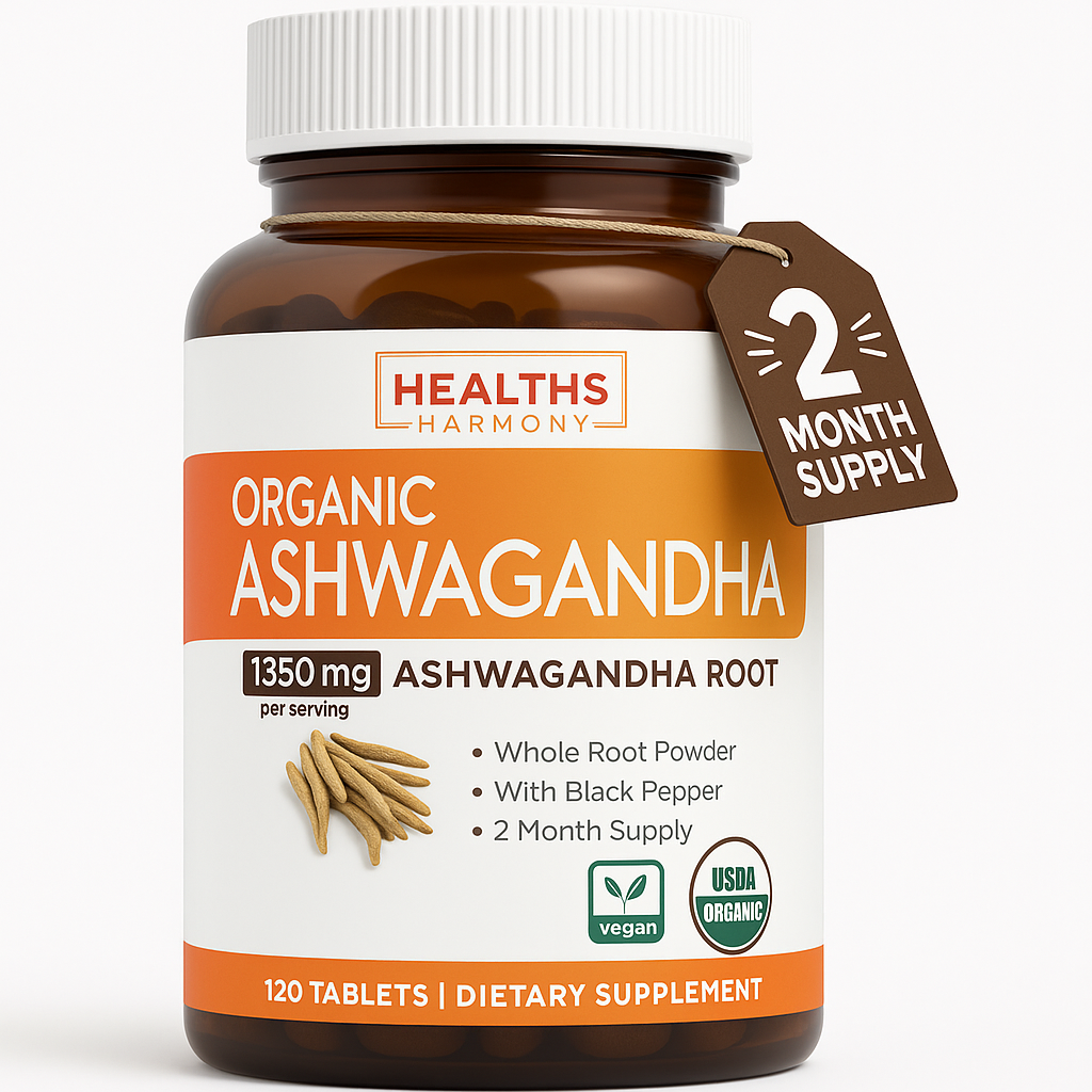 Healths Harmony Ashwagandha Supplement Tablet 120 Count