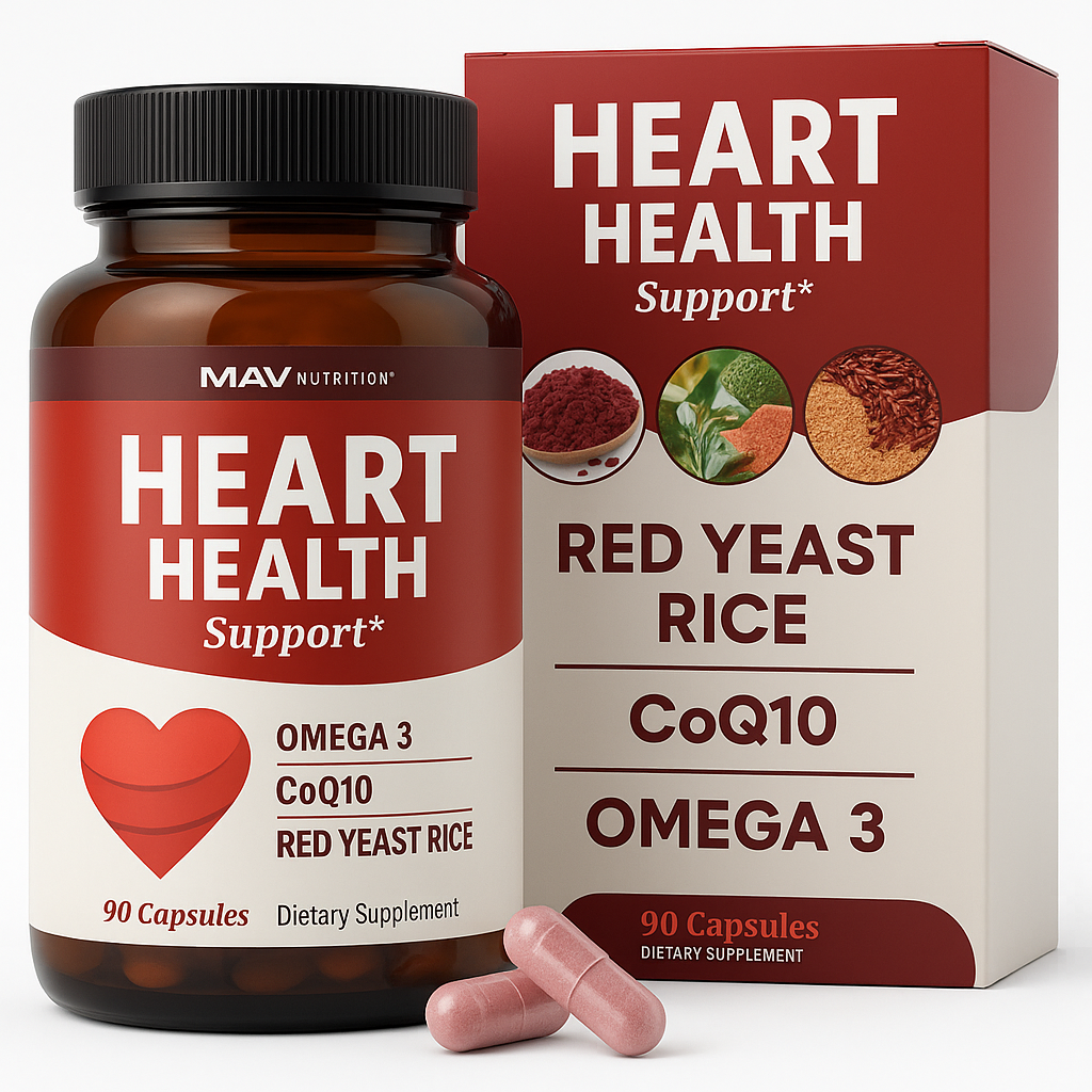MAV Nutrition Red Yeast Rice Capsule 90 Count