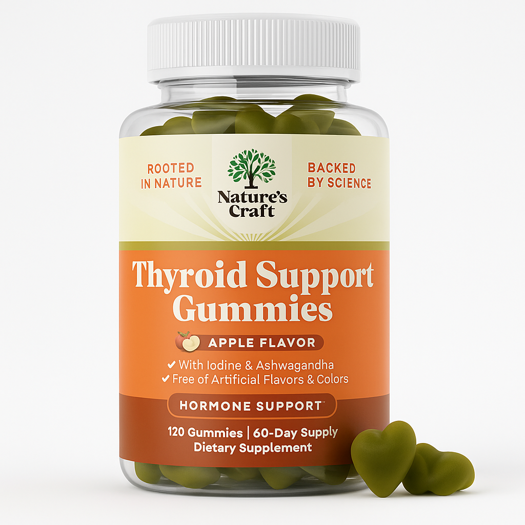 Nature's Craft Thyroid Support Gummies 120 Count