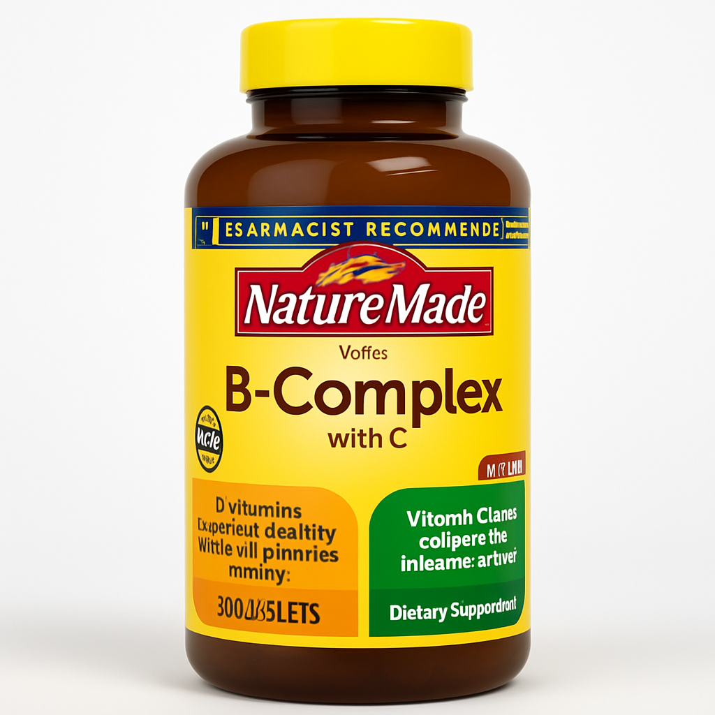 Nature Made Super B Complex with Vitamin C & Folic Acid Tablets, 360
