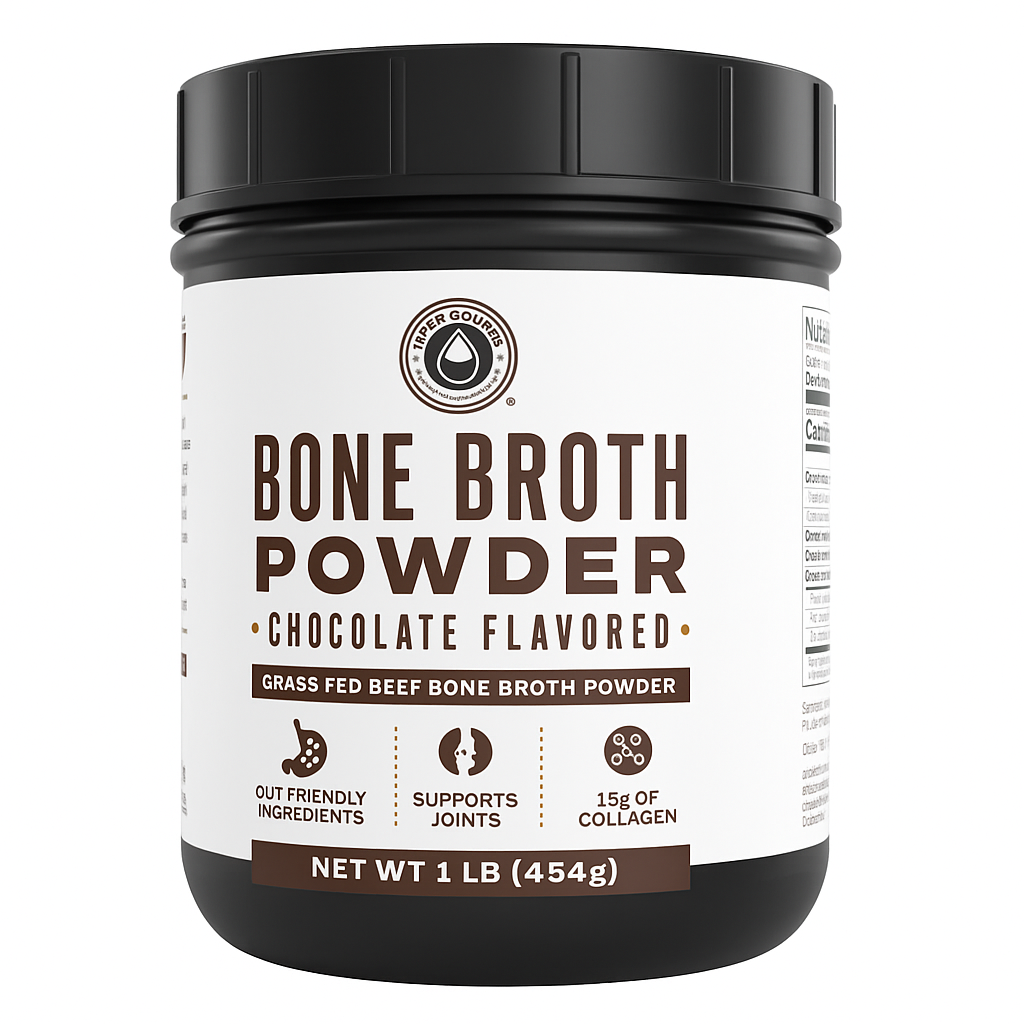 Left Coast Performance Bone Broth Protein Powder, Chocolate, 1 Pack