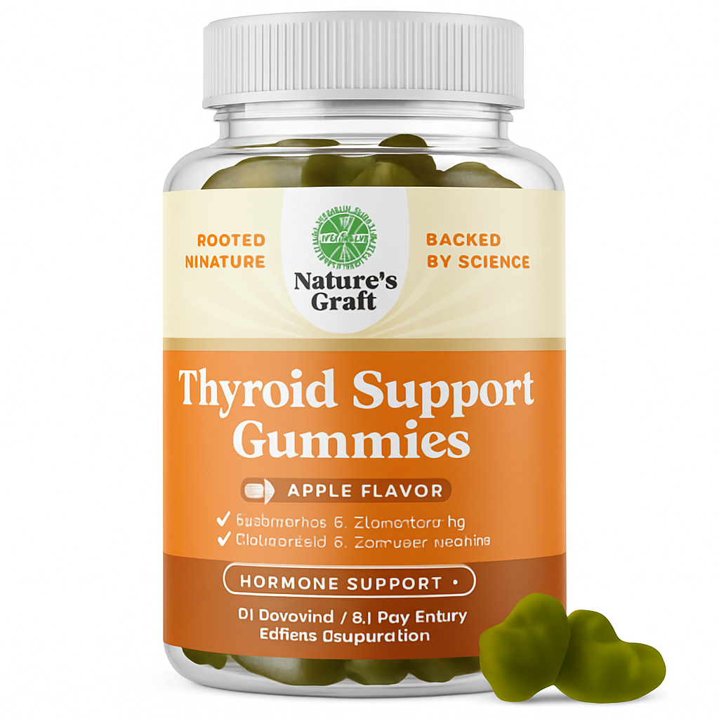 Nature's Craft Thyroid Support Gummies for Women & Men — 90 Count