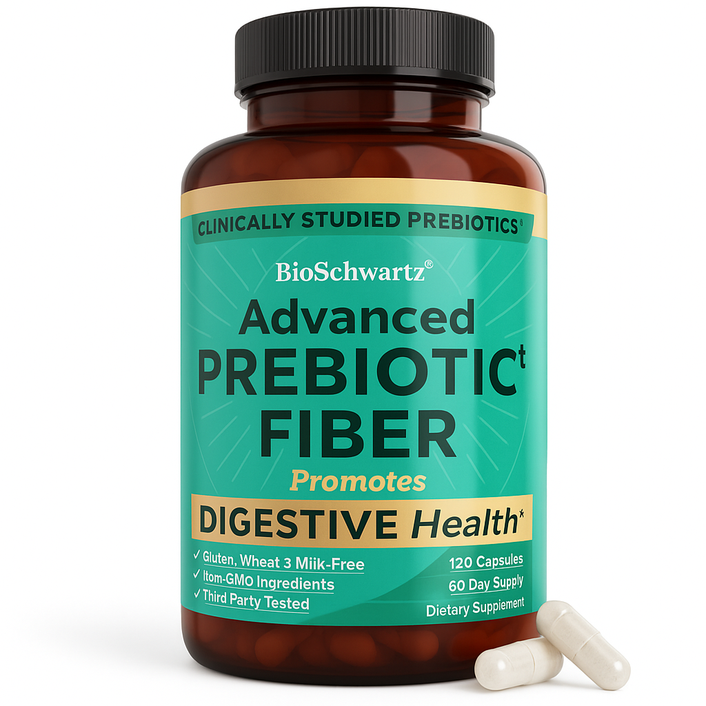 BioSchwartz Advanced Prebiotics for Women and Men, Capsule 120 Count