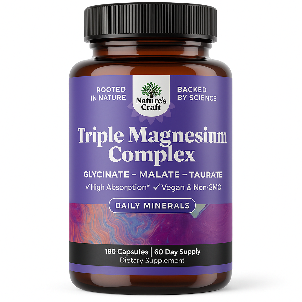 Nature's Craft Triple Magnesium Complex Capsule 180 Count