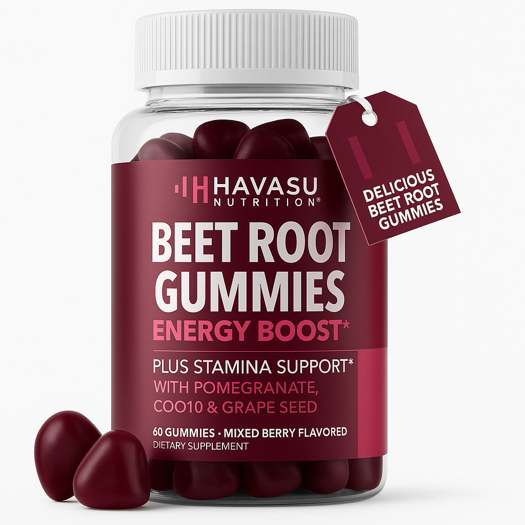 Havasu Nutrition Nitric Oxide Beet Root Gummies 60 Count