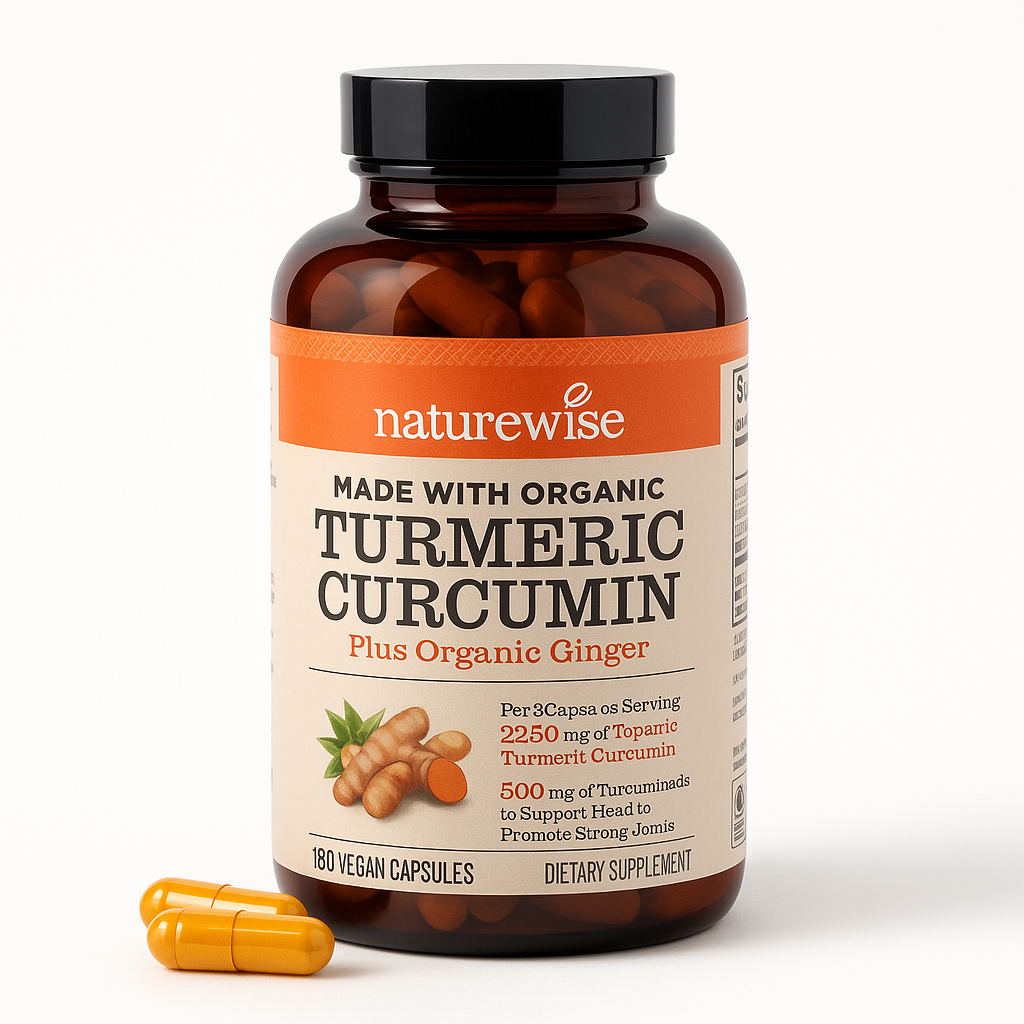 NatureWise Turmeric Curcumin 2250mg Capsule - 180 Count