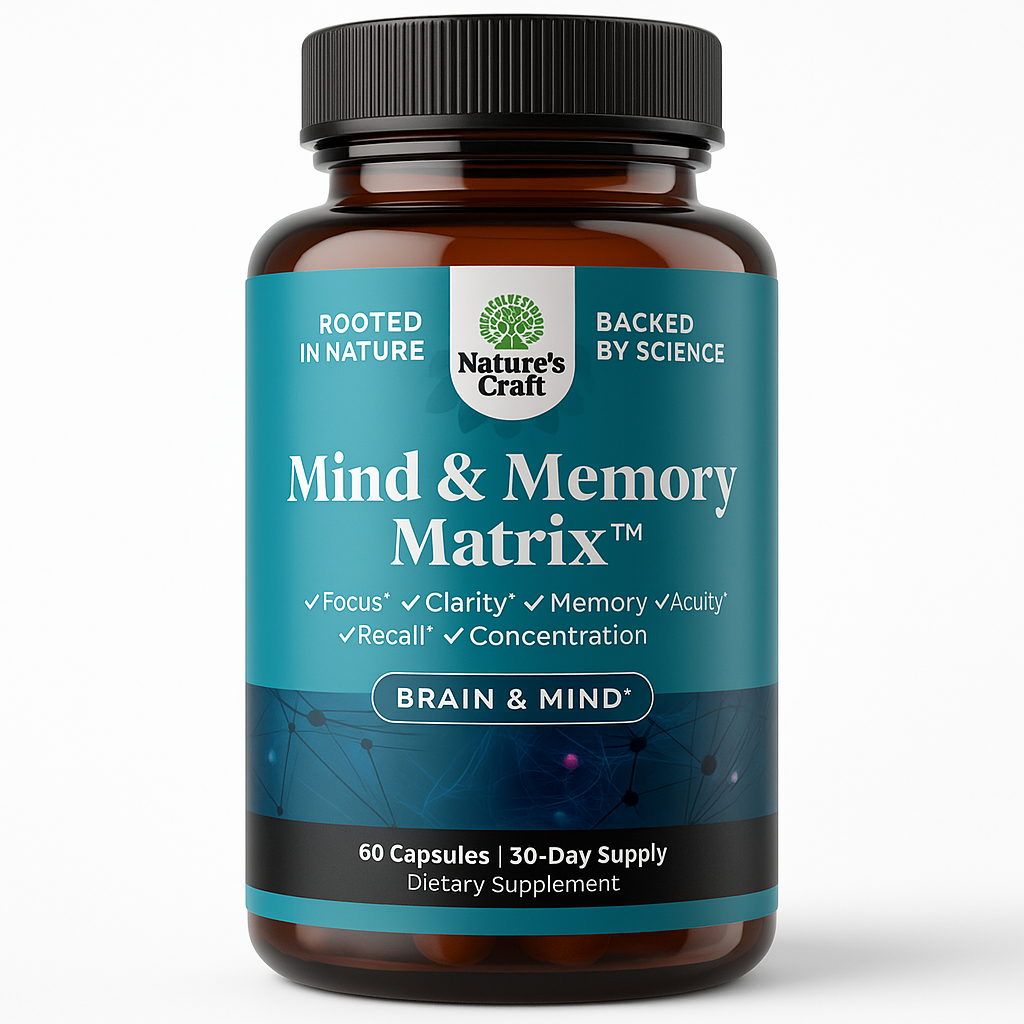 Nature's Craft Mind & Memory Matrix Capsule 60 Count