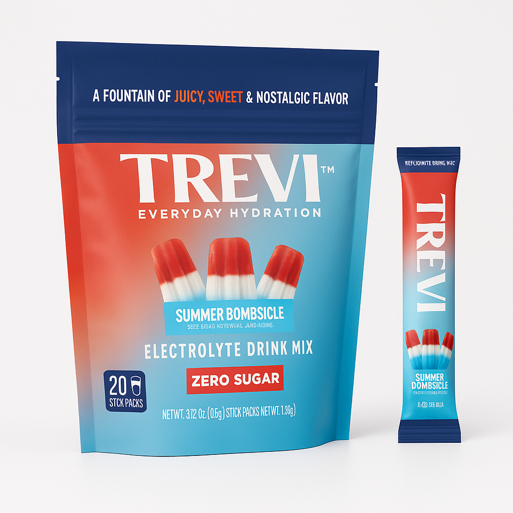 TREVI Electrolytes Powder Packets – 1 Pack, 20 Servings