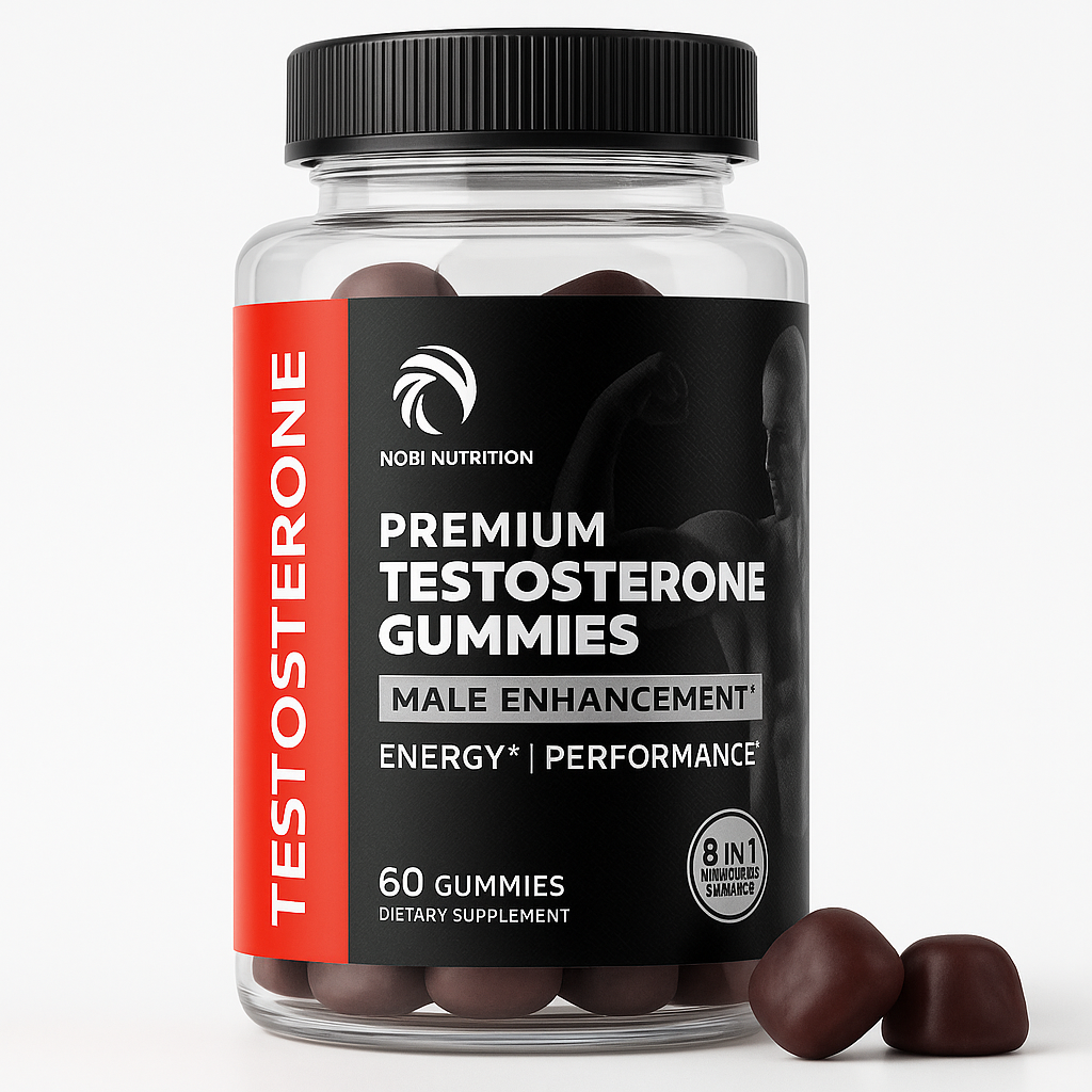 Nobi Nutrition Testosterone Booster Gummy 60 Count