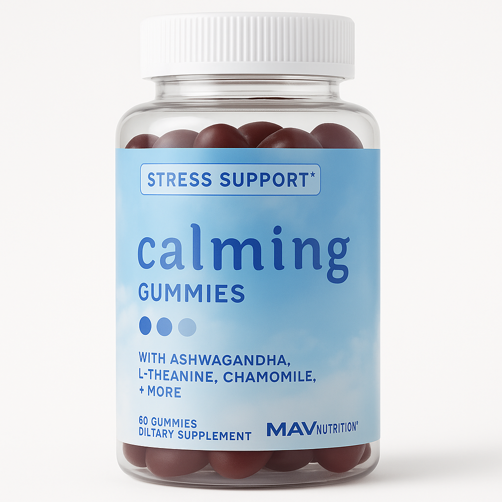 MAV Nutrition Calming Ashwagandha Gummies for Teens - 60 Count