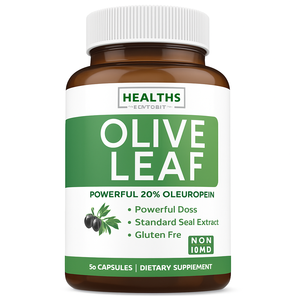 Healths Harmony Olive Leaf Extract Capsules 60 Count