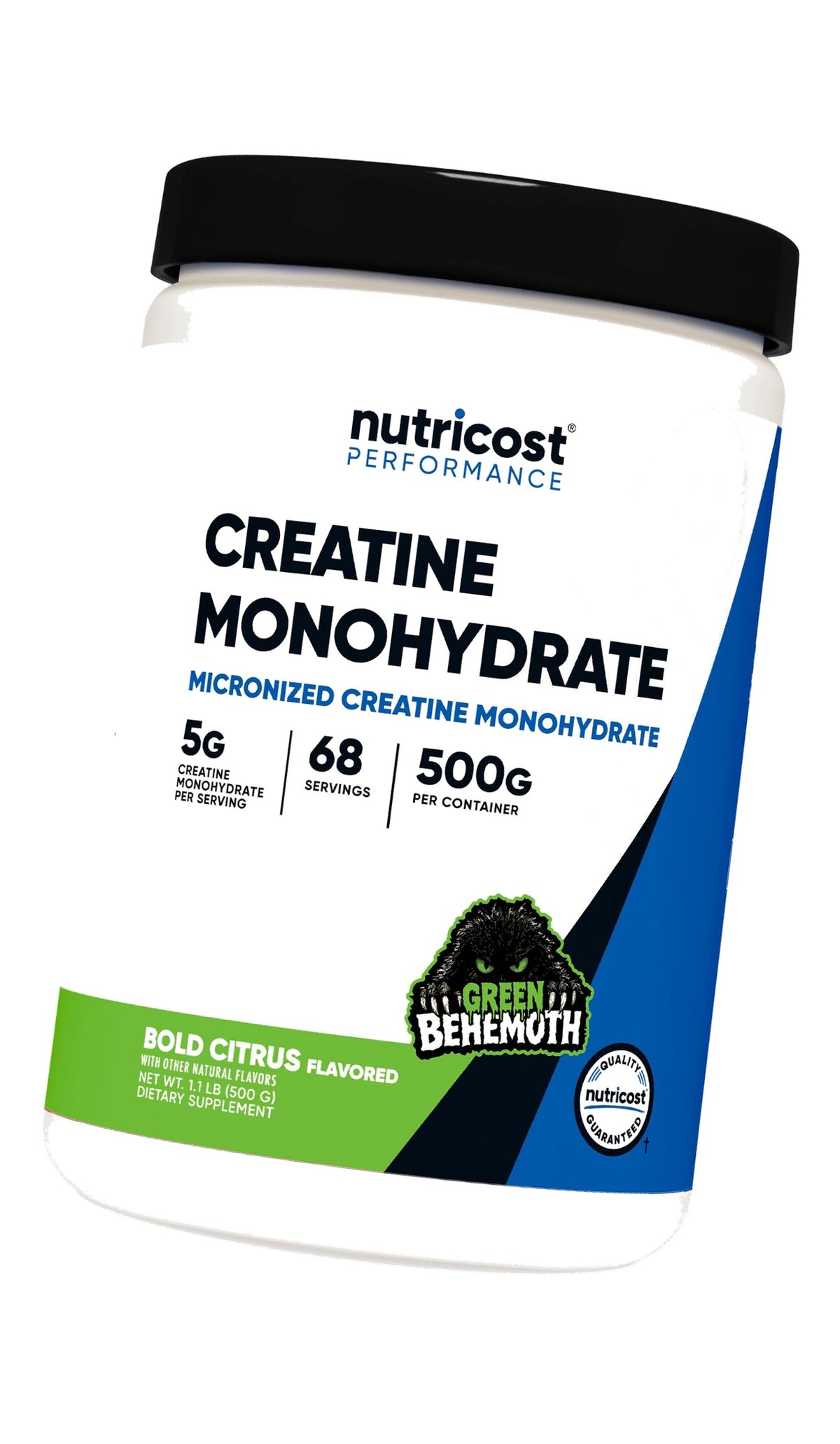 Nutricost Creatine Monohydrate Powder (Green Behemoth) 500 Gram