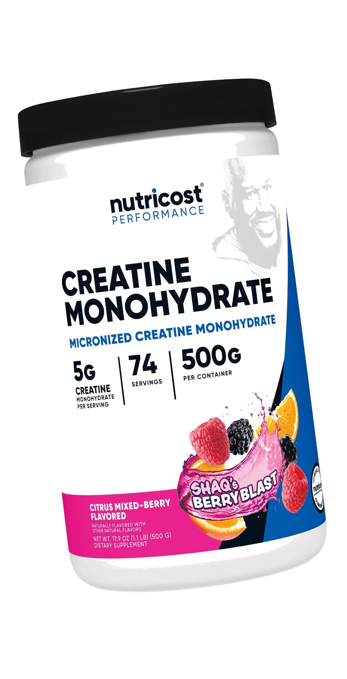 Nutricost Creatine Monohydrate Powder (Shaq's Berry Blast, 500 Gram)
