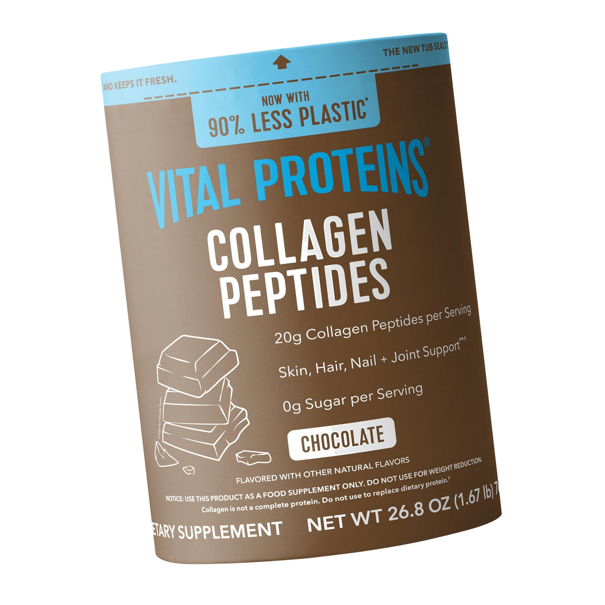 Vital Proteins Collagen Peptides Powder, Chocolate, 26.8oz