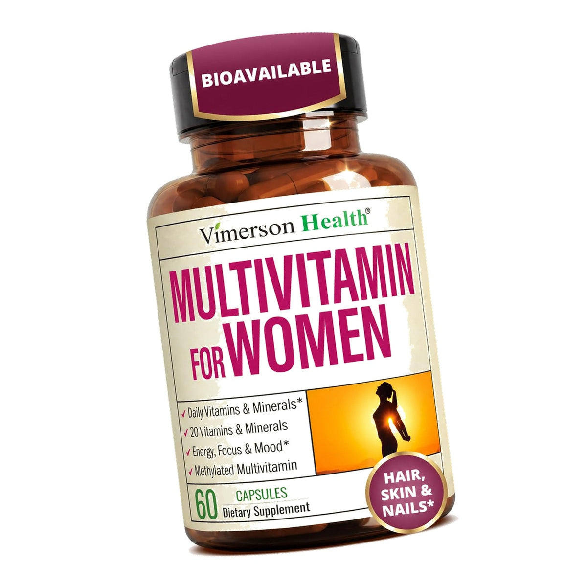 Multivitamin for Women – Methylated Multivitamin – Daily Wellness – 60 Caps