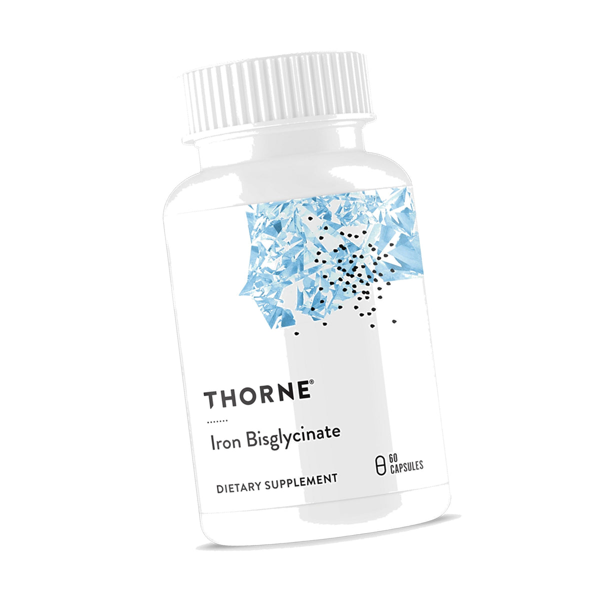 THORNE Iron Bisglycinate, 25 mg Iron Supplement, 60 Capsules