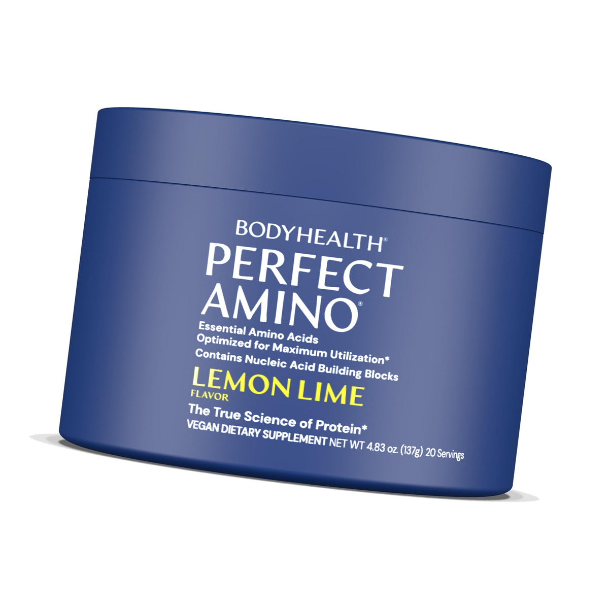 BodyHealth PerfectAmino - BCAA and EAA Powder for Pre and Post Workout - Amino Acid Energy Drink for Men and Women to Support Lean Muscle and Recovery - Lemon Lime - 20 Servings