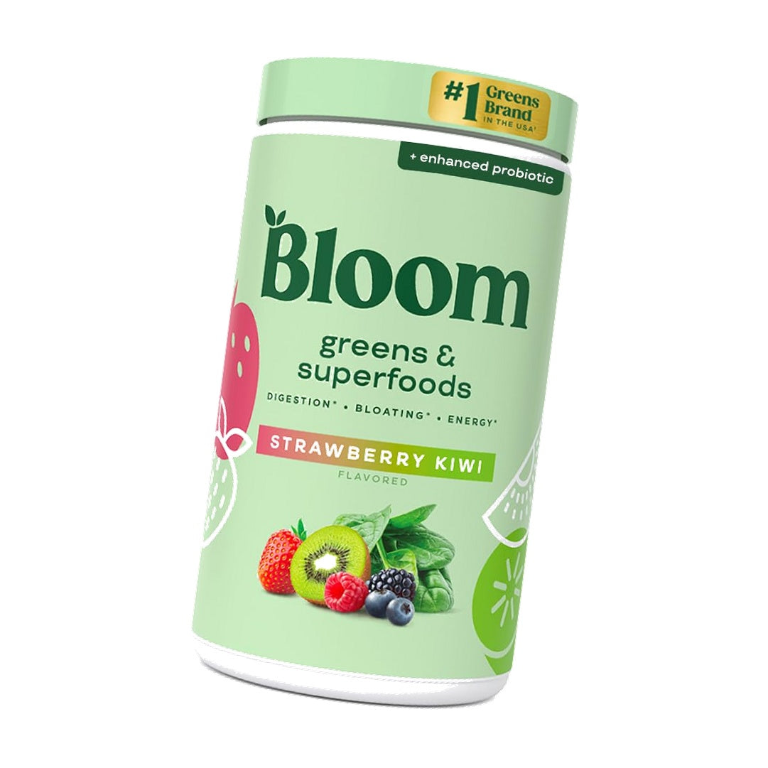 Bloom Nutrition Superfood Greens Powder, Strawberry Kiwi, 60 Servings