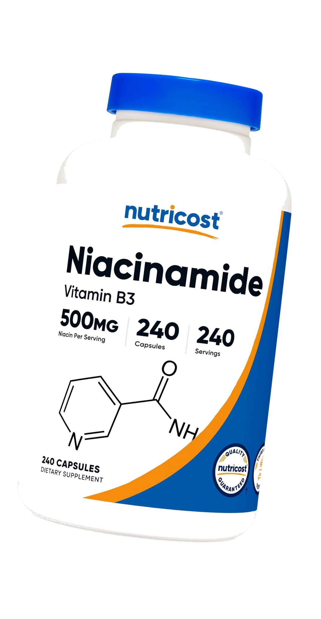 Nutricost Niacinamide (Vitamin B3) 500mg, 240 Capsules, Flush Free
