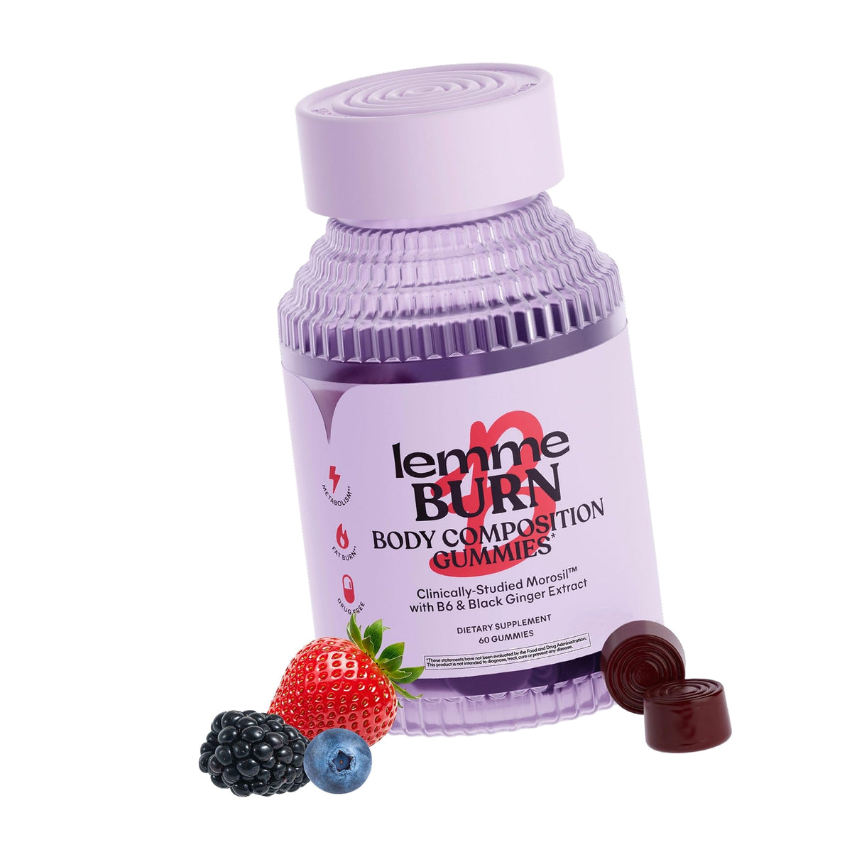 Lemme Burn Belly Fat & Metabolism Gummies for Women, 30-Day Supply
