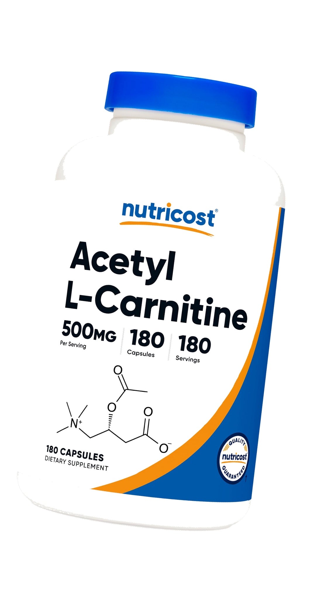 Nutricost Acetyl L-Carnitine (ALCAR) 500mg, 180 Capsules