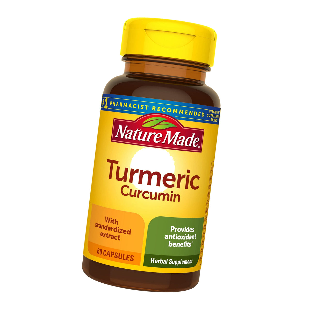 Nature Made Turmeric Curcumin 500 mg, Herbal Supplements, 60 Capsules