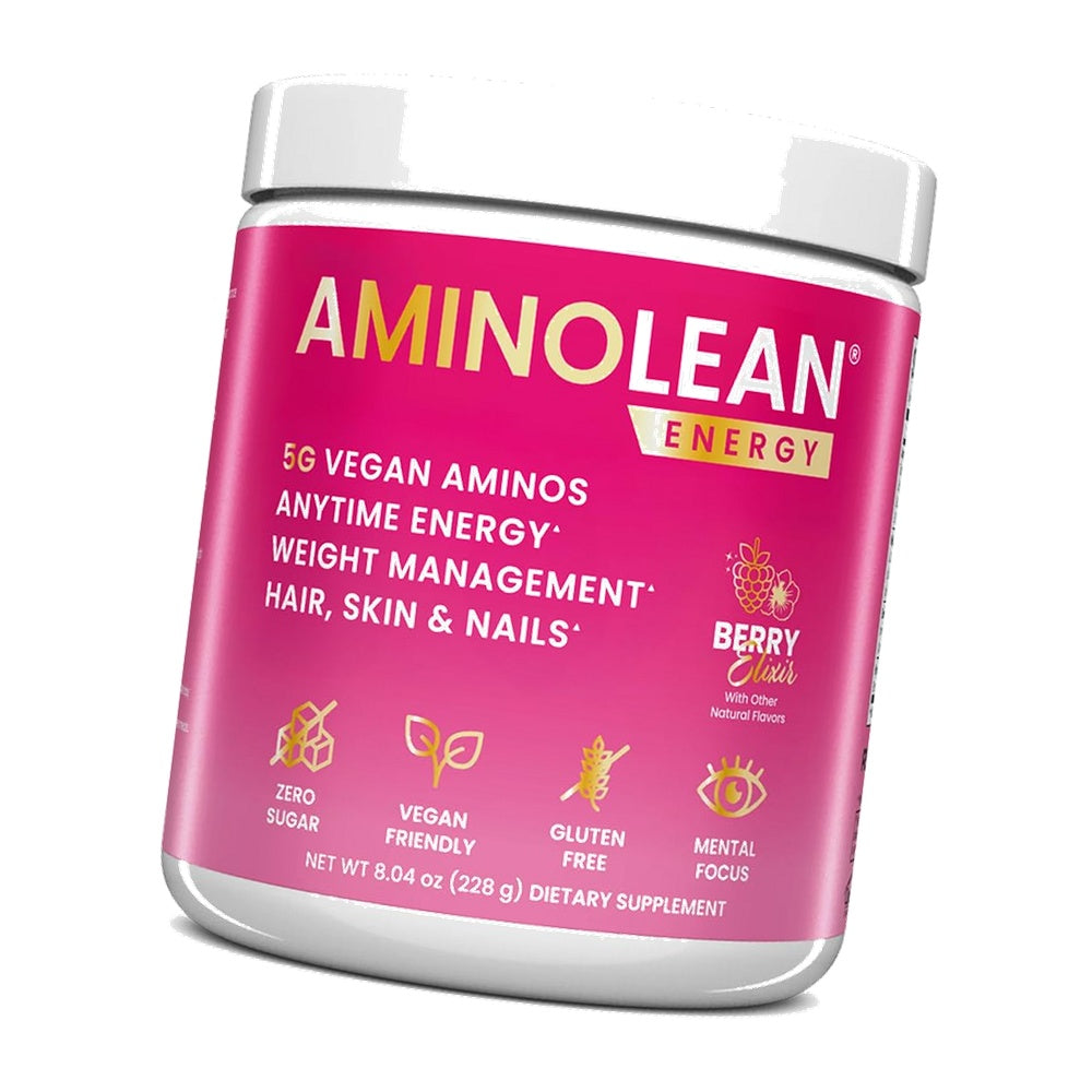 AminoLean Pre Workout Powder - Natural Amino Energy with Vegan Amino Acids