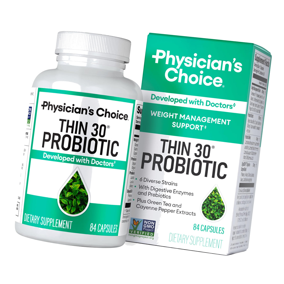 Physician's CHOICE Probiotics for Weight Management & Bloating, 84ct