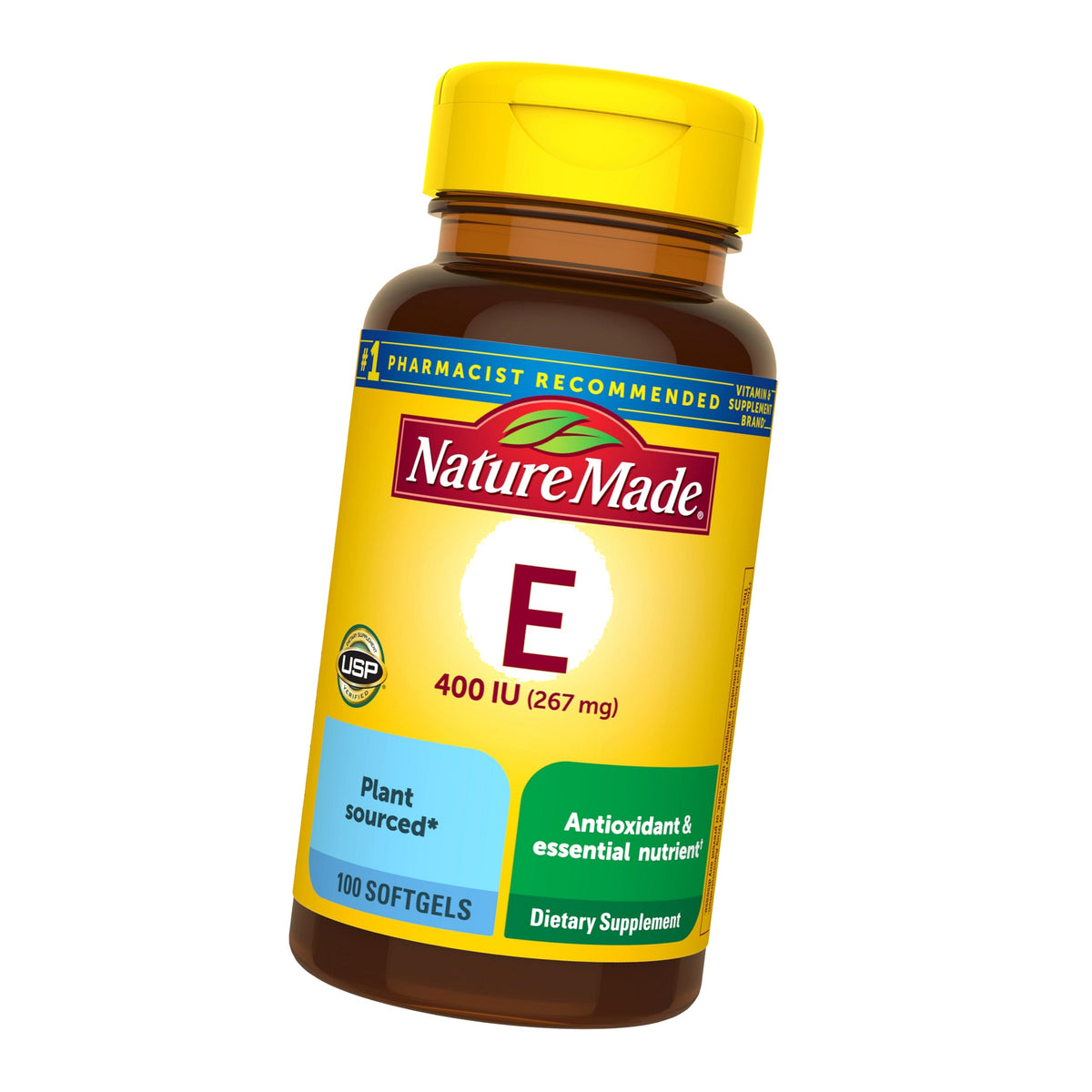Nature Made Vitamin E 400 IU Softgels 267 mg d-Alpha, 100 Softgels