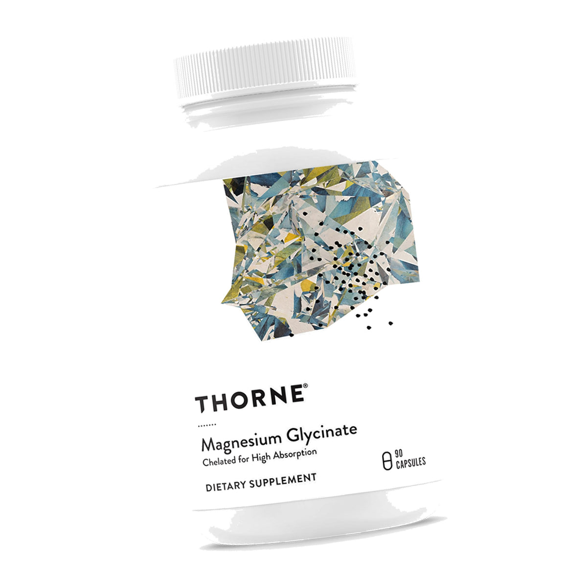 THORNE Magnesium Glycinate, Chelated Magnesium Supplement, 90 Capsules