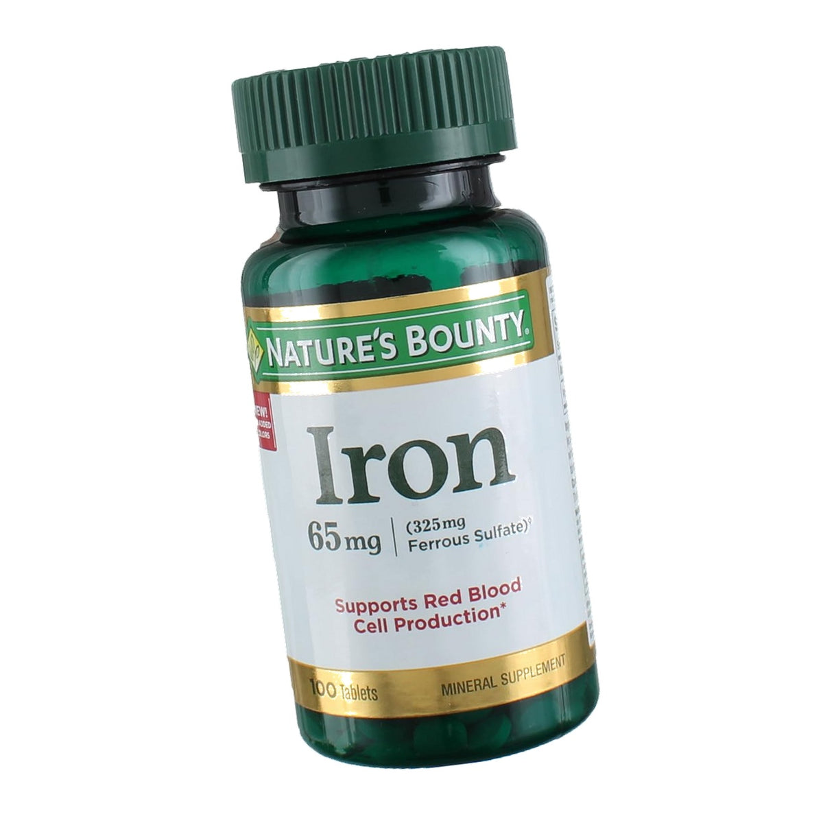 Nature's Bounty Iron 65 Mg. Ferrous Sulfate, 100-Count