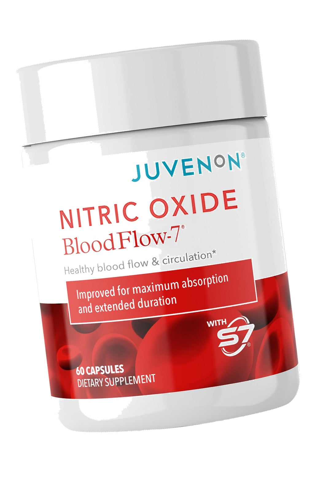 Juvenon BloodFlow-7 - Natural Nitric Oxide Supplements for Men & Women